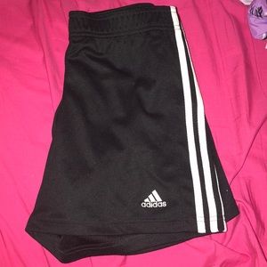 black Adidas shorts